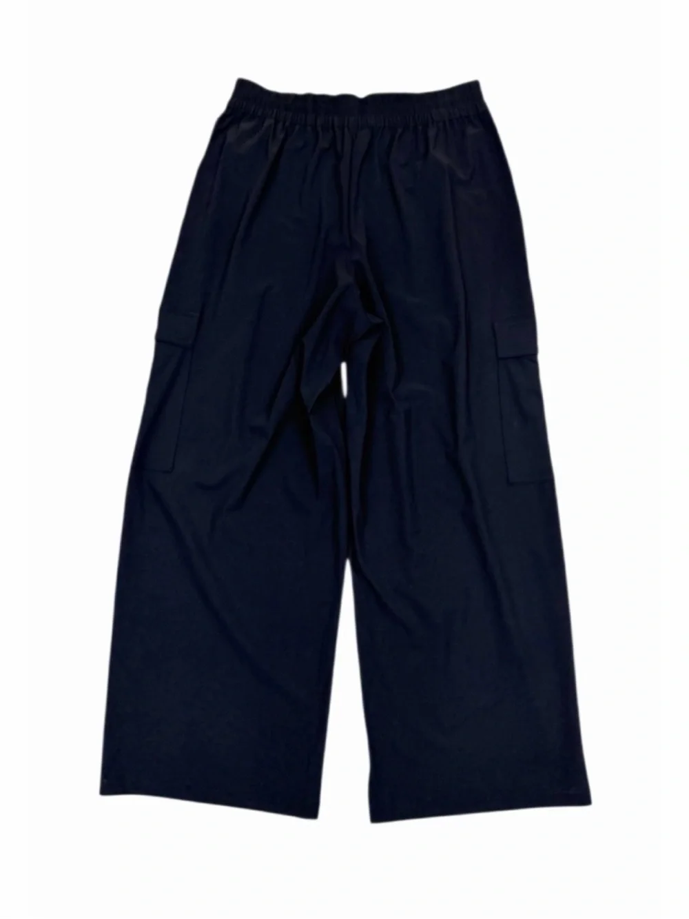 Athleta Pinnacle Cargo Trouser Pants Wide Leg High Rise Pockets Black Size 10 - Picture 9 of 12